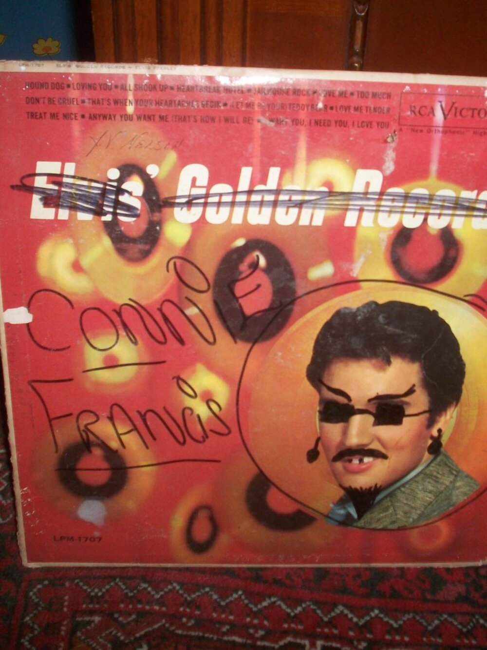 Connie Francis The Very Best of hits Album in ELVIS PRESLEY Golden Records Cover